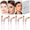 300PCS Disposable Mascara Wands Spoolie Brush Crystal Eyebrow Rainbow Brushes Eyelash Extension Applicator Makeup Kits.myaokue-up(Mix 6 Color) view 3