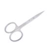 ZJchao Stainless Steel Hair Scissors, Blade for Eyebrow, False Eyelash, with Proper Finger Holes, Makeup and Manicure Tool view 1
