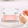 FOMIYES 2pcs Simulation Trolley Case Makeup Case Mini Suitcase Mini Luggage Empty Lash Container Makeup Tool Organizer Eyelash Holder Case Suitcases view 4
