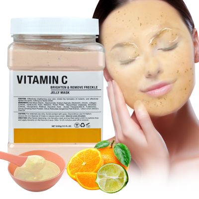 Angeland Jelly Mask for Facials Professional, Hydrating & Moisturizing Peel-Off Natural Gel Face Mask SkinCare, Professional Spa Use Jelly Face Masks, Deep Hydration & Glow 23 Fl Oz (VC)