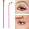 50Pcs Disposable Mascara Wands Spoolie Brush Crystal Eyebrow Brushes Mascara Brush Eyelash Extension Applicator Makeup Kits(Pink) view 2