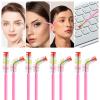 50Pcs Disposable Mascara Wands Spoolie Brush Crystal Eyebrow Brushes Mascara Brush Eyelash Extension Applicator Makeup Kits(Pink) view 3