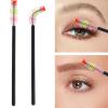 100Pcs Disposable Mascara Wands Spoolie Brush Crystal Eyebrow Brushes Mascara Brush Eyelash Extension Applicator Makeup Kits(Black) view 2