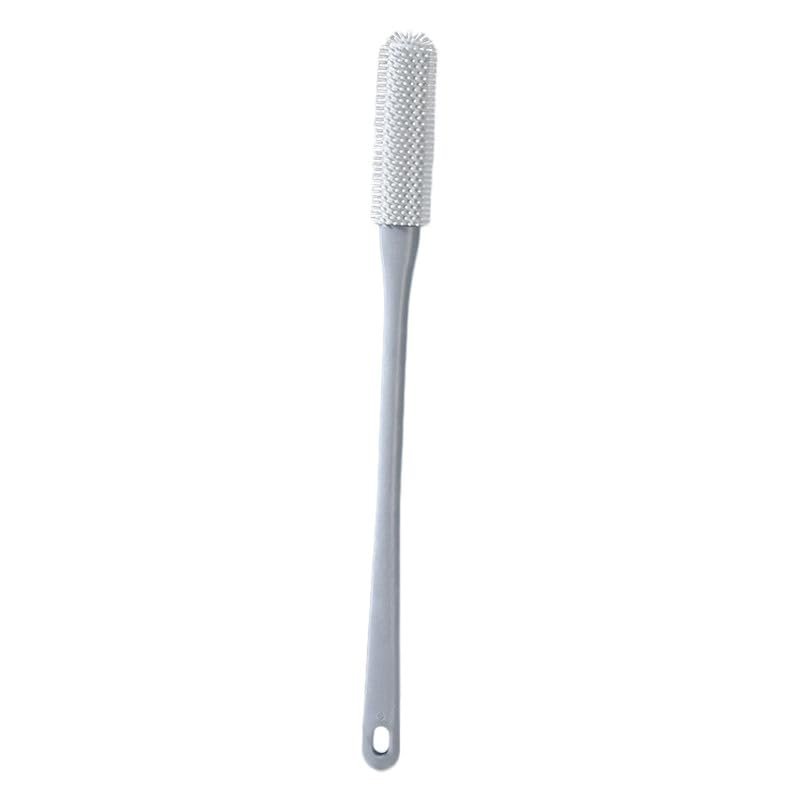 Long Handle Toe Brush, Foot Cleaning Brush for Shower, Foot Scrubber Toe Cleaning Brush Lotion Applicator Toe Cleaning Brush for Feet for Seniors Elderly Disabled Men Women (Dark Gray, One Size)