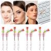 50Pcs Disposable Mascara Wands Spoolie Brush Crystal Eyebrow Brushes Mascara Brush Eyelash Extension Applicator Makeup Kits(Black) view 3