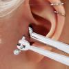 NUTLET Piercing Barbell Clamps Tool for All Piercings, Stainless Steel Piercing Pliers Piercing Catch Barbell Clamp Tweezers for Tongue Rings Labret Cartilage Earrings view 4