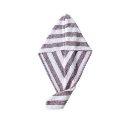 MAKEJ Dry Hair Hat Female Anti-Acarid Bath Scarf Absorbs Water Quickly Thickens Bath Cap Wipes Hair Towel Lovely Dry Hair Scarf(Gray and white)