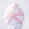 MAKEJ Dry Hair Hat Female Anti-Acarid Bath Scarf Absorbs Water Quickly Thickens Bath Cap Wipes Hair Towel Lovely Dry Hair Scarf(Gray and white) view 4
