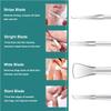 Pedicure Tools for Feet,Ingrown Toenail Treatment,Ingrown Toenail Removal Kit,Pedicure Set,Toenail Grooming Kit,Top Notch Foot Blade, Super Sharp Toenail Clippers(8 Pcs Leather Case) view 2