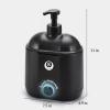 SANGLE SOPFFY Hot Lather Machine,Shaving Cream Warmer for Men 800ML Large Capacity Heated Shaving Cream Dispenser for Home Salon Barber Shop Spa With 2 Pumps,Christmas and Birthday Gift (Black) view 3