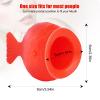 lip pump lip plumper lip enhancerSoft Silicone Fish Shape Lips Enhancer,Fuller Thicker Mouth Fastly Lip Pumps Bigger Device for Women Female (RED) view 3