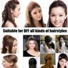 3PCS Hair Pad Styling Insert Tool Hair Bun Invisible False Hair Clip Hair Base Bump Fluffy Increased Hair Pad DIY Hairstyles Accessories for Women Lady(Dark Brown) view 3