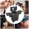 AGULIUM Rolling Makeup Case Portable Cosmetic Organizer Trolley Professional Makeup Train Case Lockable Large Make up Cosmetic Organizer with 4 Universal Wheels(Black) view 3