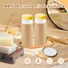 DMuuuDM 10 Pcs 2.5 oz Paperboard Deodorant Tubes,Empty Push-Up Style Kraft Paper Tube Holder,Cardboard Biodegradable Round Solid Container for DIY Homemade Lotion Bars,body Deodorant Sticks- Brown view 4