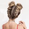 10 PCS Hair Bun Maker for Women Lazy Hair Curler Bun Clips Easy Magic Snap Roll Sponge Bun Donut Hair Maker for Women With Hair Ties (White) view 4