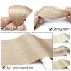 Hair Extensions Synthetic Hair Extensions 26inch Light Blonde Clip In Hair Extension Long Straight Natural Ombre Blonde Hairpiece for Women Hair Pieces(60W) view 4