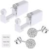 Ear Piercing Gun Kit - Lyuxzad Stud Earrings for Women 6Pcs Disposable Ear Piercing Kit Ball Crystal Earrings Set Sparkly Cubic Zirconia Silver Ball Earring Studs view 1