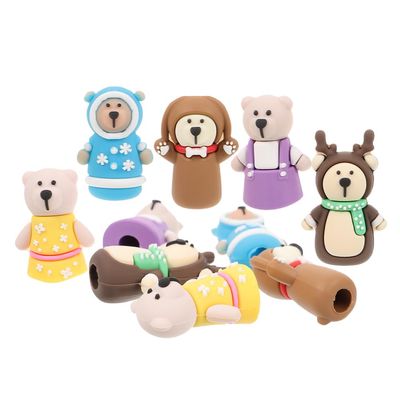 8pcs Nail Nipper Covers - Silicone Protective Sleeves with Adorable Animal Designs for Safe Trimming Tools - Cuticle Protectors for Kitchen Use