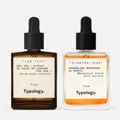 Typology Natural Tan Duo - Progressive self-tanning serum 10% DHA &Tanned complexion serum Botanical blend with buriti.