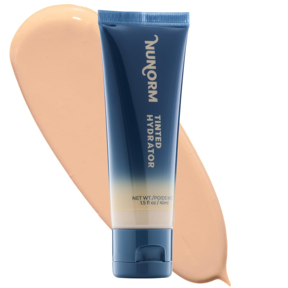 Mens Tinted Moisturizer for Face - Waterbased Tinted Facial Hydrating Moisturizer with Lightweight & Buildable Coverage - Blurs Imperfections & Evens Skin Tone 07-Bronze