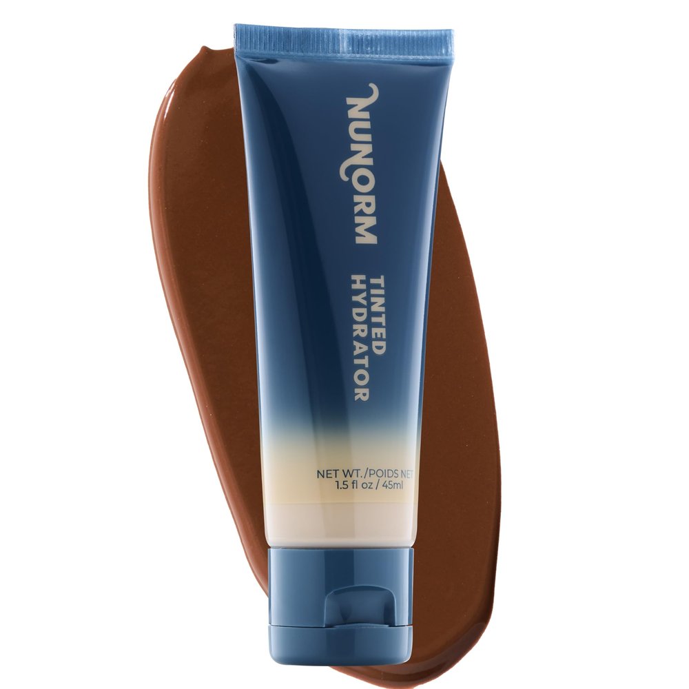 Mens Tinted Moisturizer for Face - Waterbased Tinted Facial Hydrating Moisturizer with Lightweight & Buildable Coverage - Blurs Imperfections & Evens Skin Tone 03-Bronze