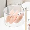 360 Rotatable Makeup Sponge Holder, Powder Puff Storage Case, Multi-layer PET Storage, Makeup Powder Puff Holder for Cosmetics, Jewellery, Transparent view 4