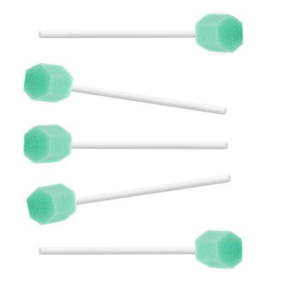 (250 PCS) JIESI Sterile Sponge Mouth Swabs(Cyan)