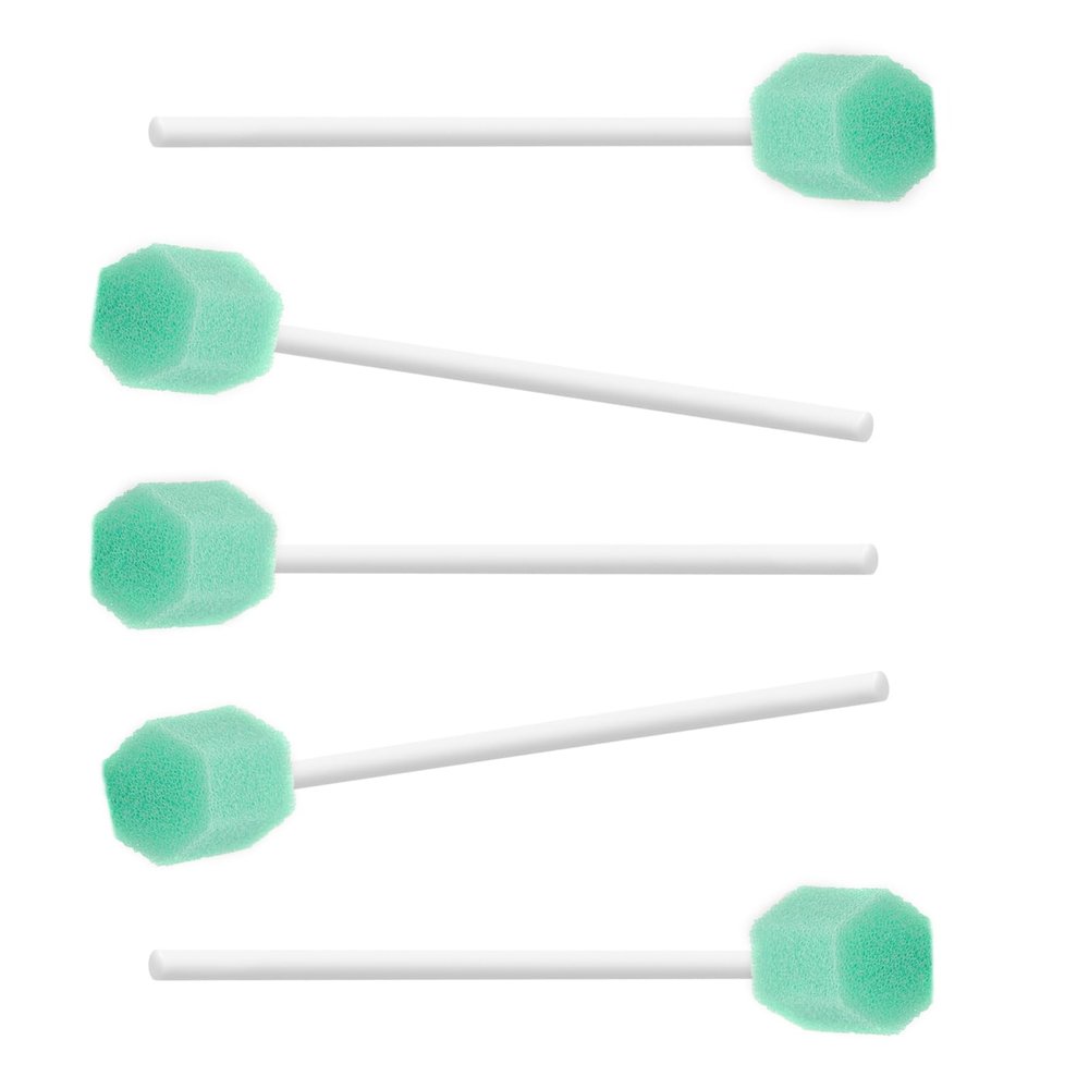 (250 PCS) JIESI Sterile Sponge Mouth Swabs(Cyan)