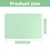 Nail Desk Mat 23.62 x 15.75 In, PU Leather Top with Velvet Bottom, Wipe-Clean Manicure Table Pad with Storage Strap, Mat Only, for Home and Salon Nail Art, Green and Pink view 2
