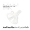 Howduoyu Empty Bottles for Essential Oils 20ml Small Glass Bottles - 2PCS Empty Mini Glass Bottles & 6PCS Cotton Filters & 1PCS Mini Funnel view 3