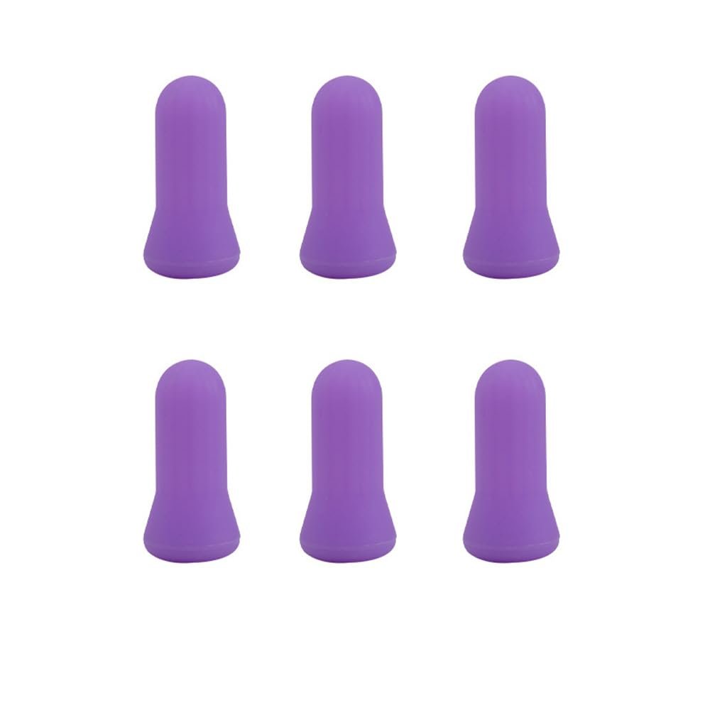 DeaHea 6 Pack Facial Cupping Set Mini Silicone Vacuum Suction Cup Tube Massager for Face Eye Forehead Chin Cheeck Nose Hand Arm Anti Cellulite Wrinkle Ankle Skin Care Therapy Massage Tool