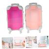 Didiseaon 4pcs Makeup Artist Travel Case Small Makeup Organizer Portable Suitcase Travel Cosmetic Bag view 3