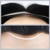 0.1Mm Thin Skin Toupee for Men, Real Human Straight Hair Pieces Hair Replacement System Natural Black Soft Thin Skin PU,13x18cm view 2