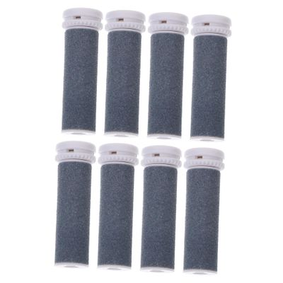 Beatifufu 8pcs Electronic Foot File Roller Replacement Portable Foot Care Tool for Quick Results Calloused Skin Easy Dead Skin Removal Lightweight Design for Travel