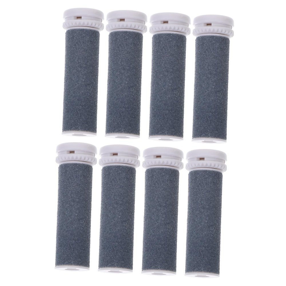 Beatifufu 8pcs Electronic Foot File Roller Replacement Portable Foot Care Tool for Quick Results Calloused Skin Easy Dead Skin Removal Lightweight Design for Travel