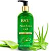 BSY Aloe Vera Gel - 10.1 fl oz | Non-Sticky Aloe Vera Gel for Face, Hair, Skin & Sunburn Relief | Freshly Cut 100% Pure Aloe Vera Gel for Moisturizing Hydrating, Soothing Skincare view 1