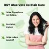 BSY Aloe Vera Gel - 10.1 fl oz | Non-Sticky Aloe Vera Gel for Face, Hair, Skin & Sunburn Relief | Freshly Cut 100% Pure Aloe Vera Gel for Moisturizing Hydrating, Soothing Skincare view 3