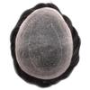 Healthlif Fine Welded Lace Hair Toupee For Men Virgin Human Hair System For Men Real Hairline Men's Toupee Durable Mens Hairpiece Protesis Capilar Hombre 8X10#1B20#1B Off Black+20% Grey 100% Density view 3