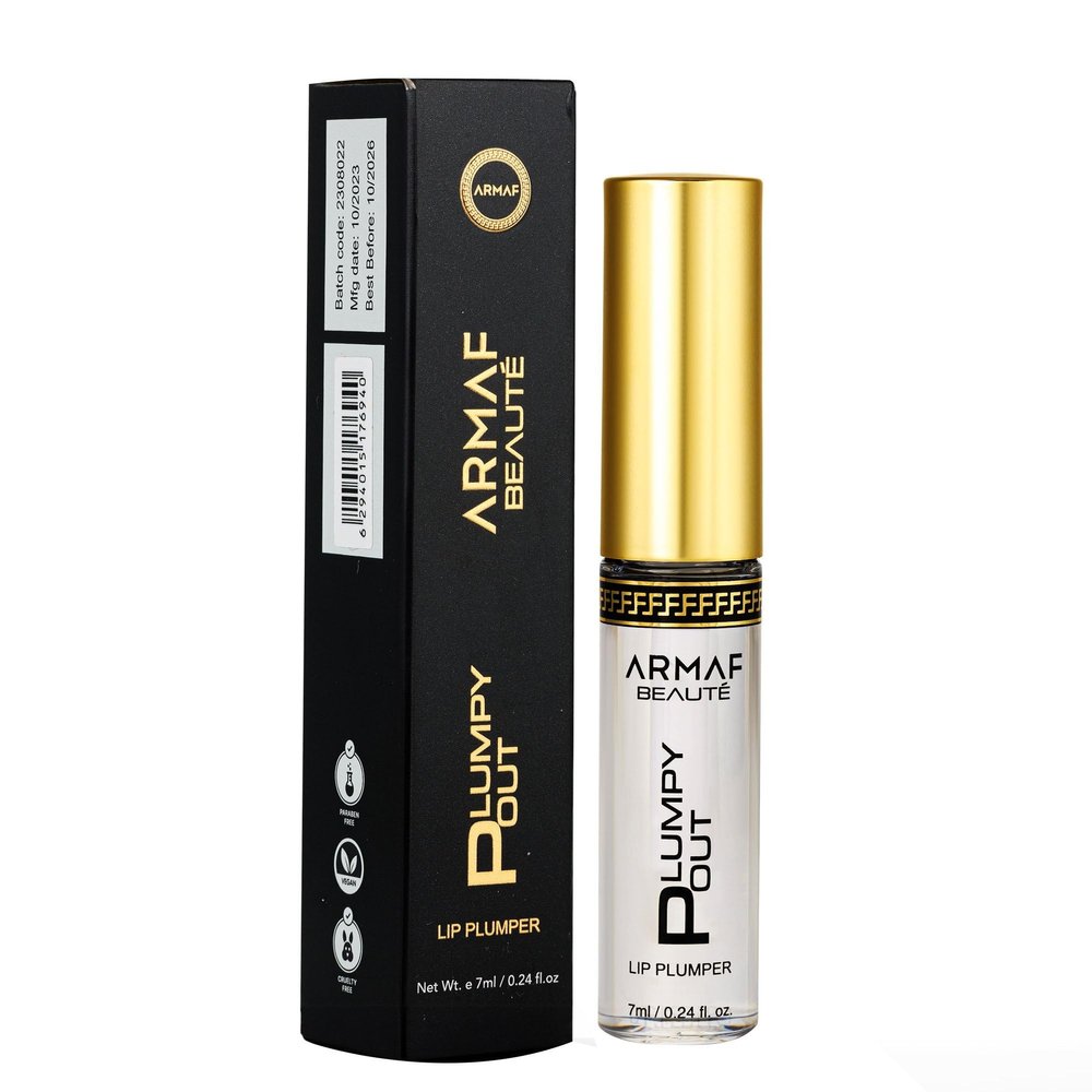 Armaf Beaut Plumpy Pout Lip Plumper - Plumping Lip Gloss, Super Hydrating, 7ml / 0.24 fl.oz