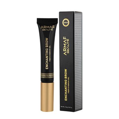 Armaf Beaut Enchanting Brow - Fiber Eyebrow Gel | Natural Finish, Precise Application, Lightweight | Brown