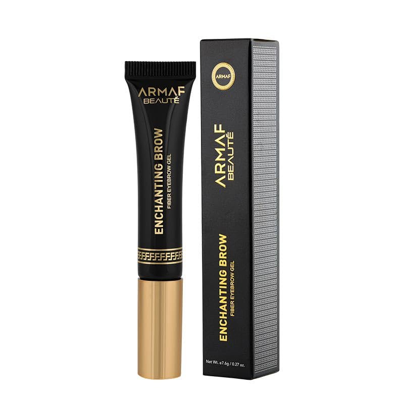 Armaf Beaut Enchanting Brow - Fiber Eyebrow Gel | Natural Finish, Precise Application, Lightweight | Brown