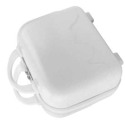 Fabater Small Travel Hand Luggage, Impact Lightweight Anti Scratch Makeup Travel Case ABS 14 Inch for Trip (Cream White)