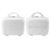 Fabater Small Travel Hand Luggage, Impact Lightweight Anti Scratch Makeup Travel Case ABS 14 Inch for Trip (Cream White) view 3