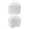 Fabater Small Travel Hand Luggage, Impact Lightweight Anti Scratch Makeup Travel Case ABS 14 Inch for Trip (Cream White) view 4