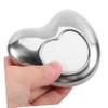 Didiseaon Stainless Steel Facial Gua Scraping Tool Heart-shaped Design for Face Massage and Skin Care Smooth Edges for Safe Use for Beginners view 2