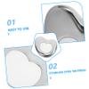 Didiseaon Stainless Steel Facial Gua Scraping Tool Heart-shaped Design for Face Massage and Skin Care Smooth Edges for Safe Use for Beginners view 3