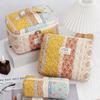 SoGhhd Floral Quilted Makeup Bag Set for Women Aesthetic Travel Large Cute Cosmetic Toiletry Pouch Lightweight Cotton Tote Purse Organizer Insert Valentines_Gifts for Her, c01 (3PCS#09Retro Ethnic) view 2