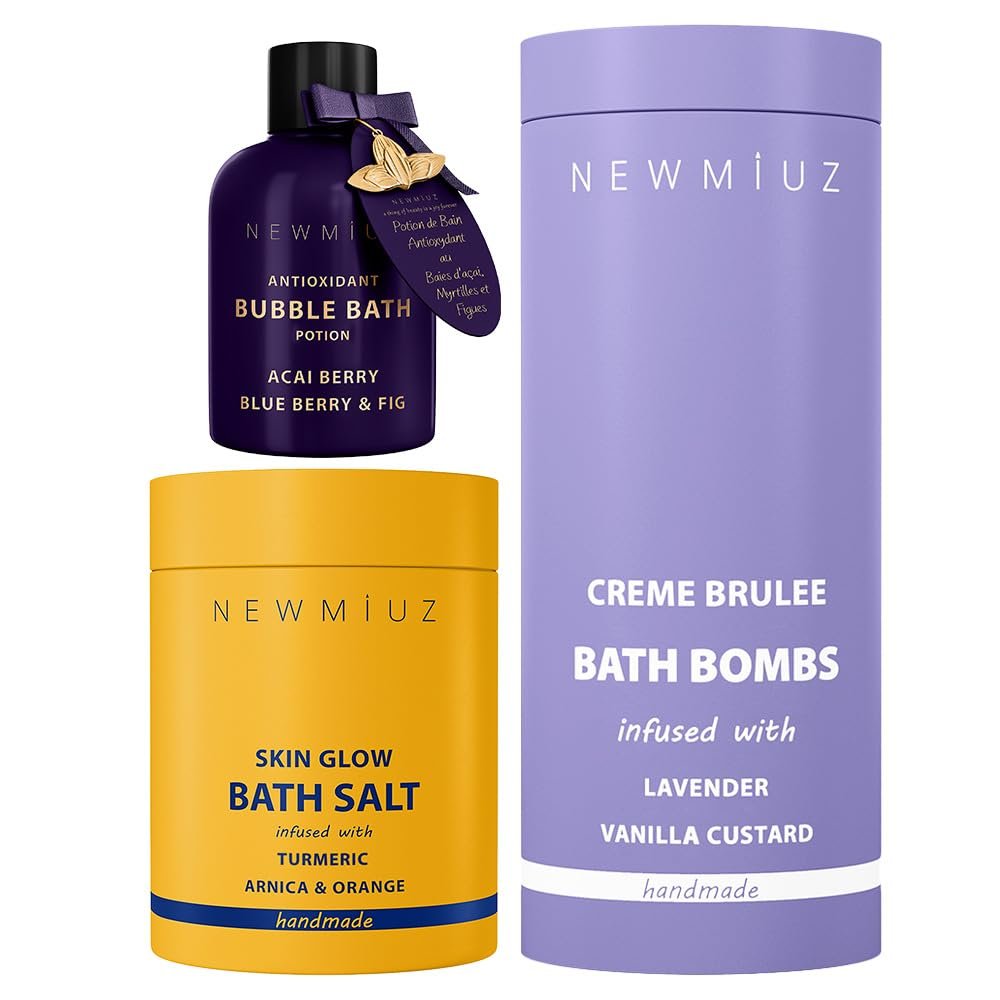 Luxury Moisturizing Bath Gift Set for Women and Men - Pack of 3