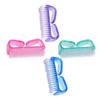 Beatifufu 4pcs Nail Cleaning Tool Ergonomic Handle Grip Nail Brushes for Fingernail Toenail Scrubbing Lightweight Portable Design for Travel Home Use view 1