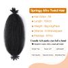 Marley Twist Braiding Hair Kinky 8 Packs Cuban Twist Hair 16 Inch Springy Afro Twist Hair Pre Stretched Wrapping Curly For Pre Fluffed Spring Twist Crochet Hair(16 Inch,8Pack,1B) view 2